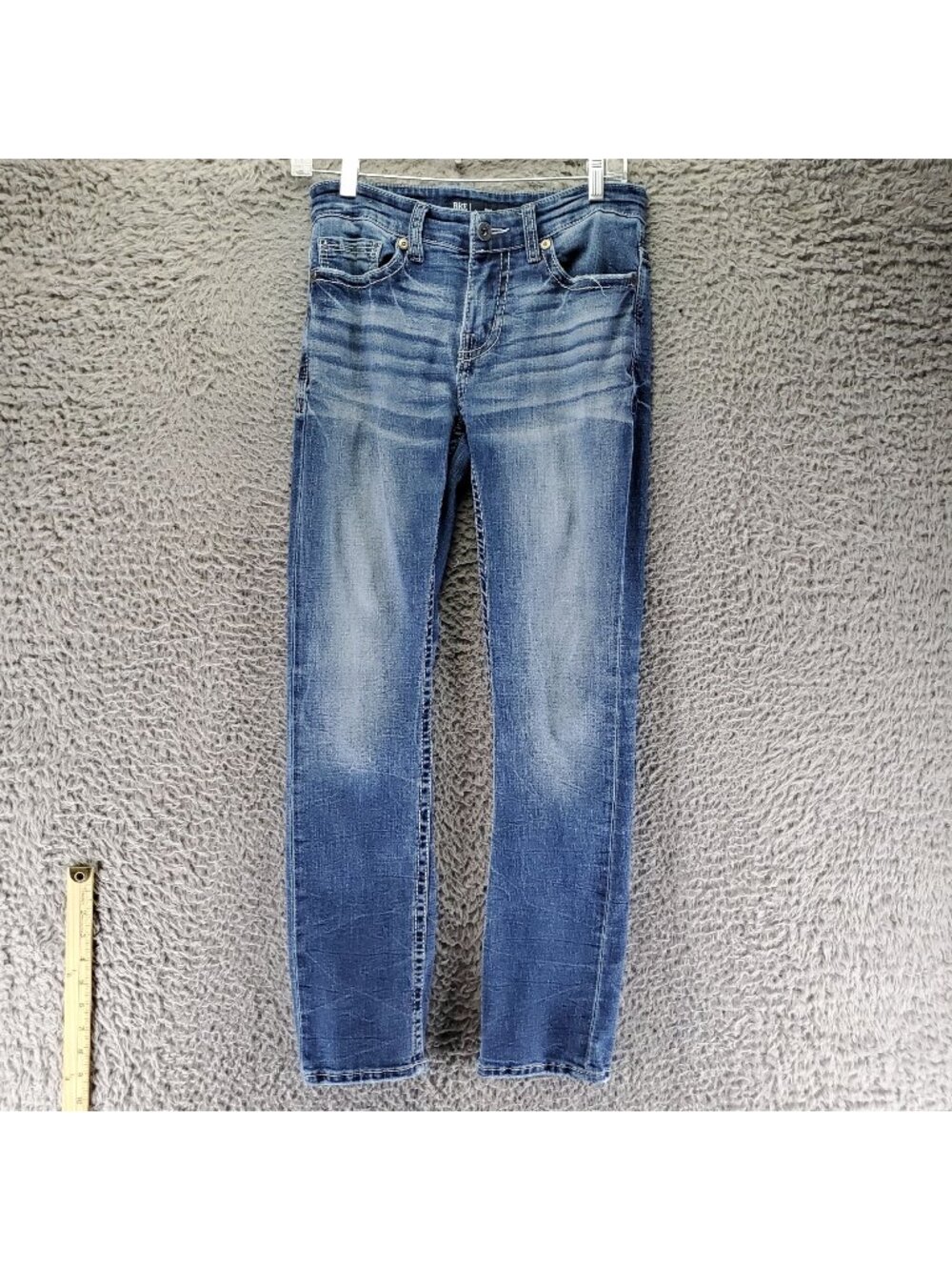 Buckle Jeans Mens 28x30 Blue BKE Alec Stretch Classic Fit Denim Straight *Read*
